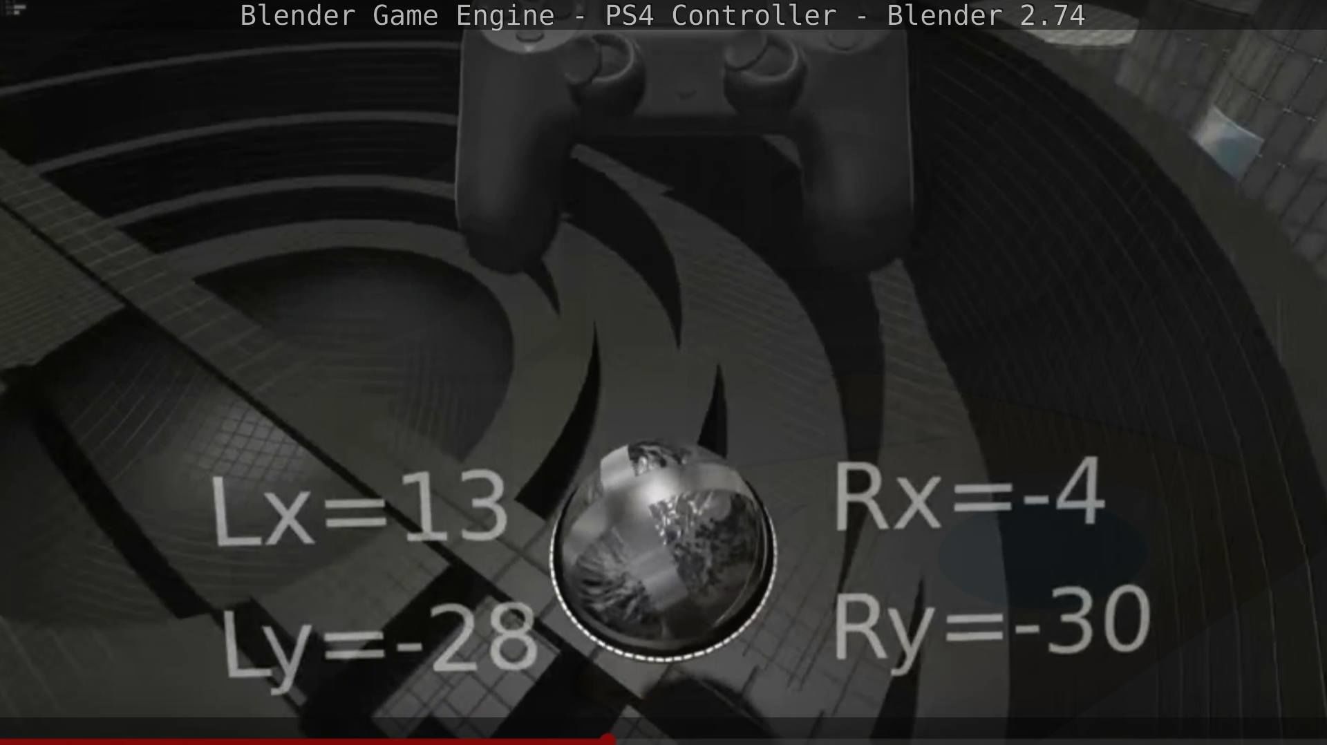 Blender Game Engine PS4 Controller Python Script Free low-poly 3D model_161