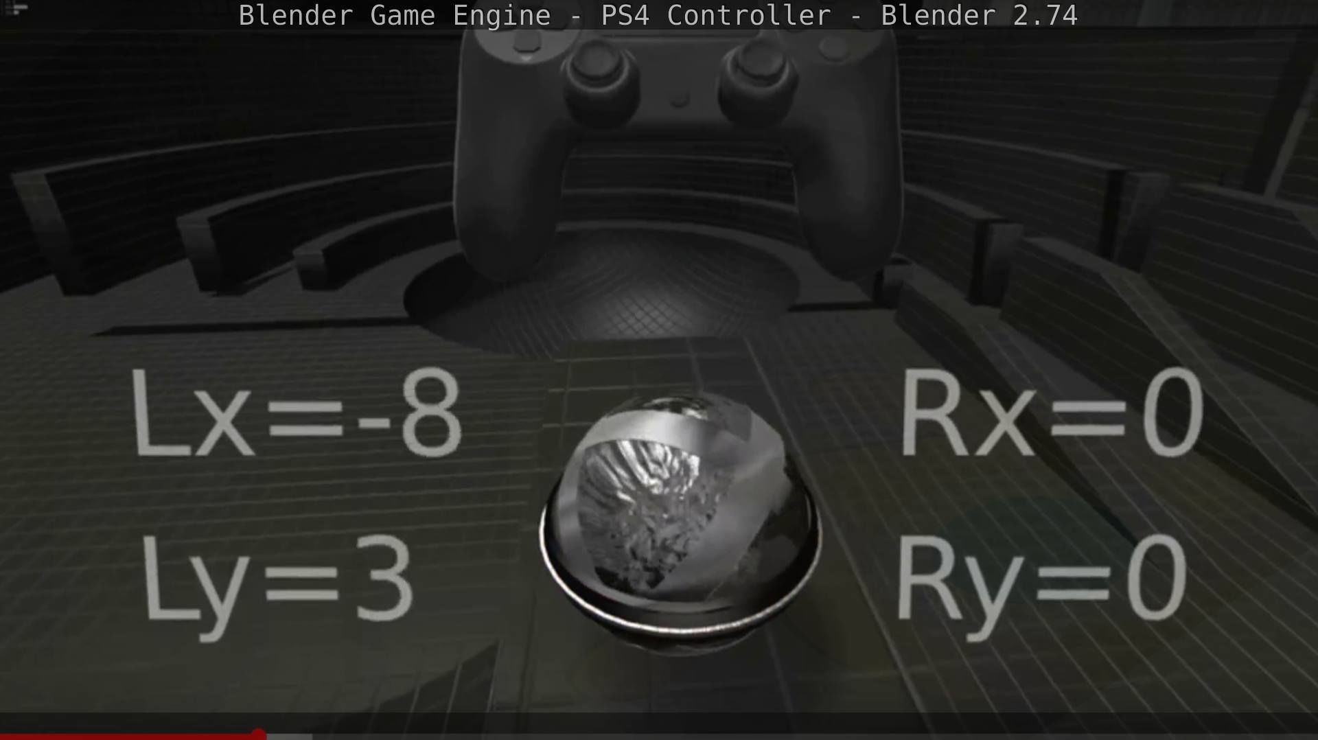 Blender Game Engine PS4 Controller Python Script Free low-poly 3D model_63