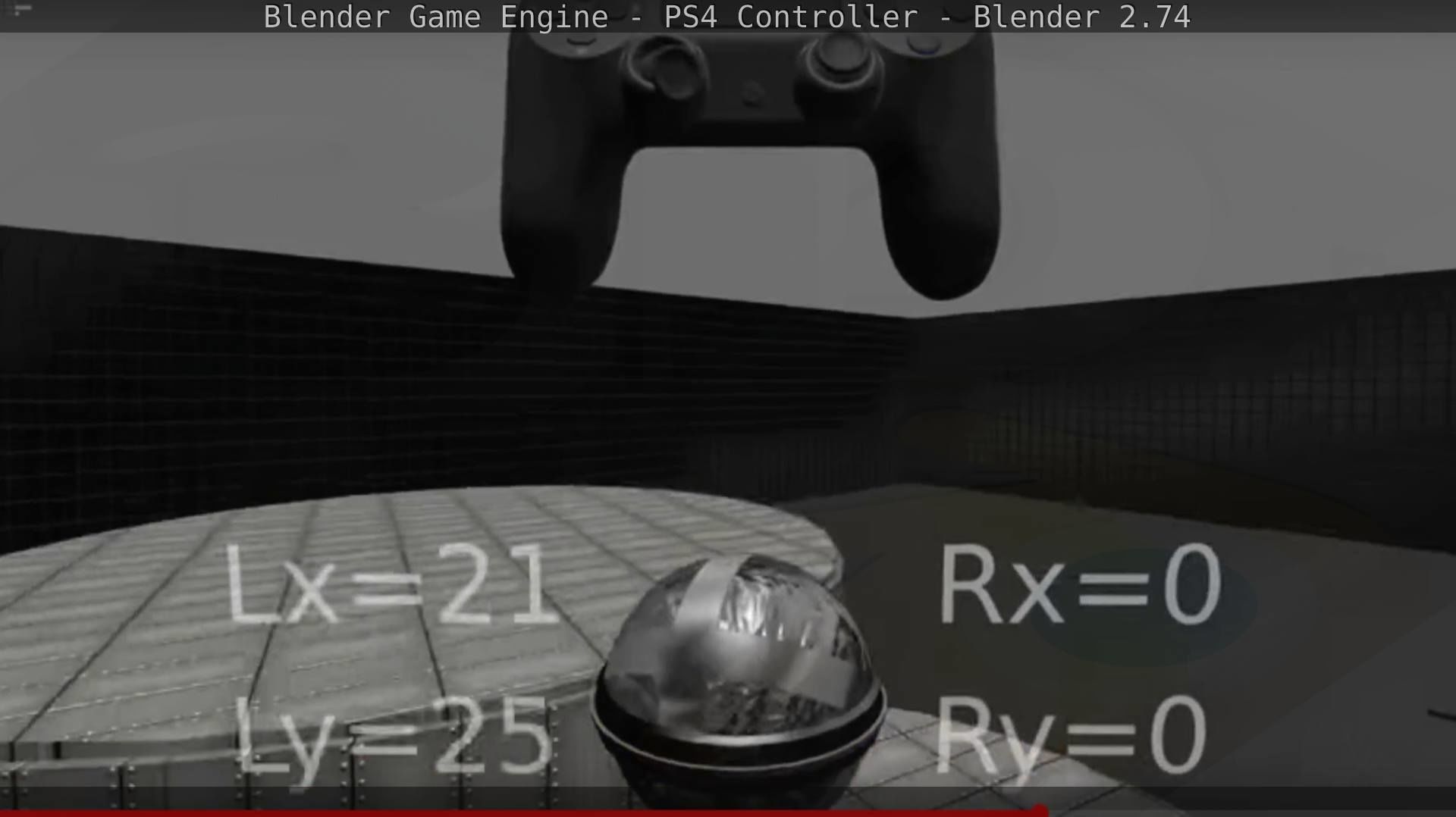 Blender Game Engine PS4 Controller Python Script Free low-poly 3D model_102