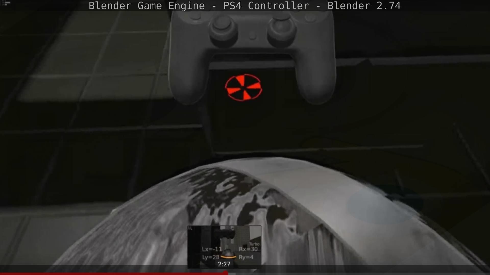 Blender Game Engine PS4 Controller Python Script Free low-poly 3D model_56