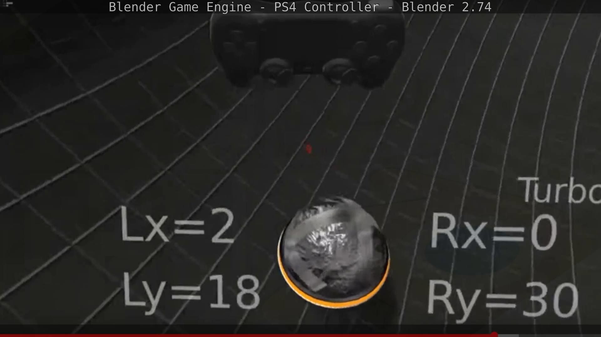 Blender Game Engine PS4 Controller Python Script Free low-poly 3D model_132