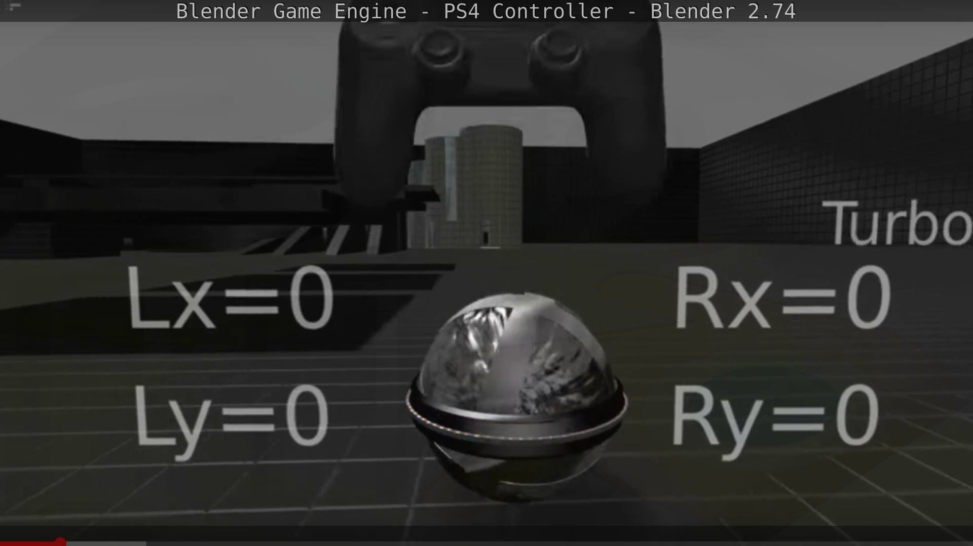 Blender Game Engine PS4 Controller Python Script Free low-poly 3D model_23