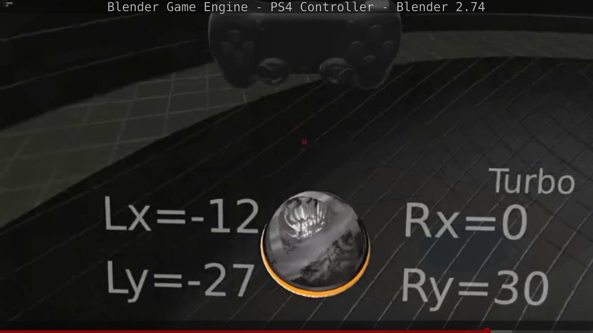 Blender Game Engine PS4 Controller Python Script Free low-poly 3D model_128