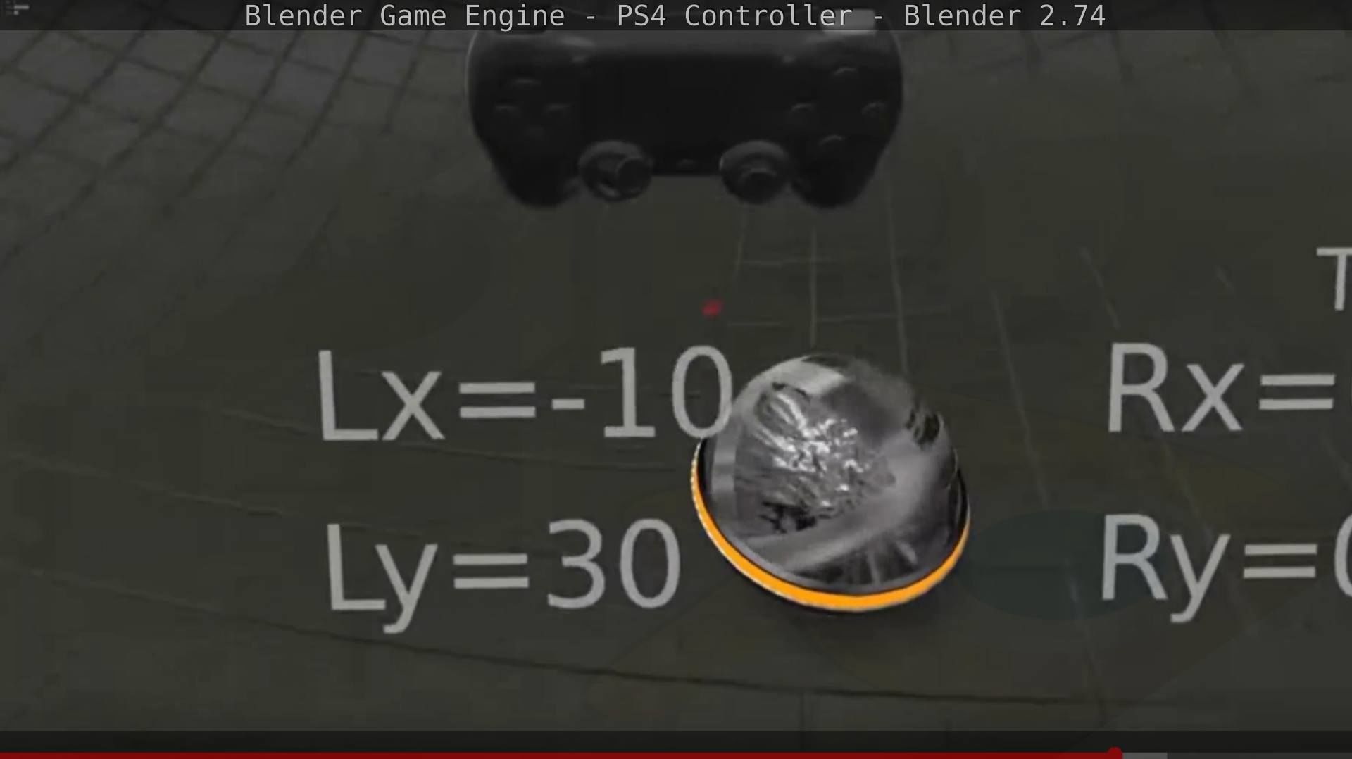 Blender Game Engine PS4 Controller Python Script Free low-poly 3D model_130