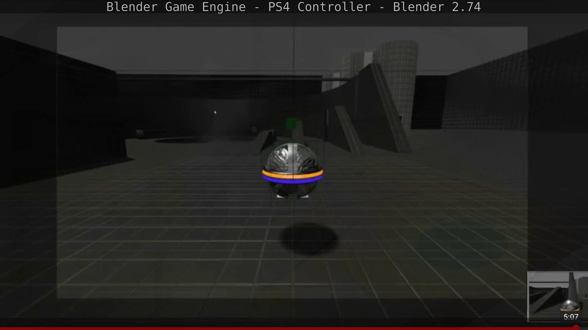 Blender Game Engine PS4 Controller Python Script Free low-poly 3D model_160