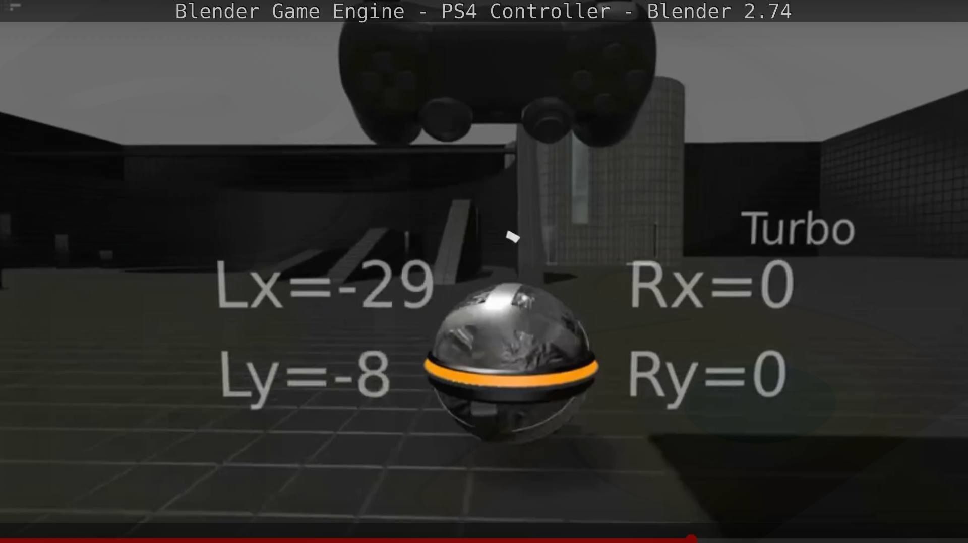 Blender Game Engine PS4 Controller Python Script Free low-poly 3D model_105