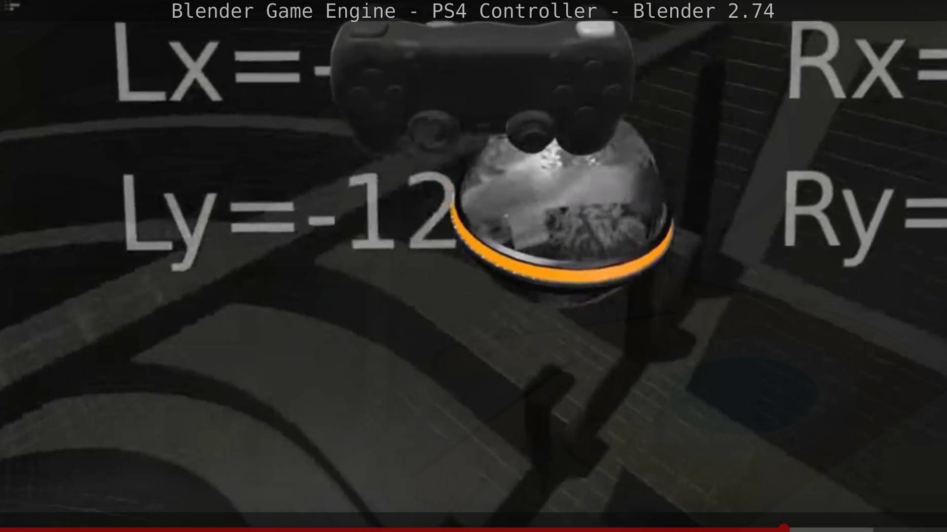 Blender Game Engine PS4 Controller Python Script Free low-poly 3D model_137