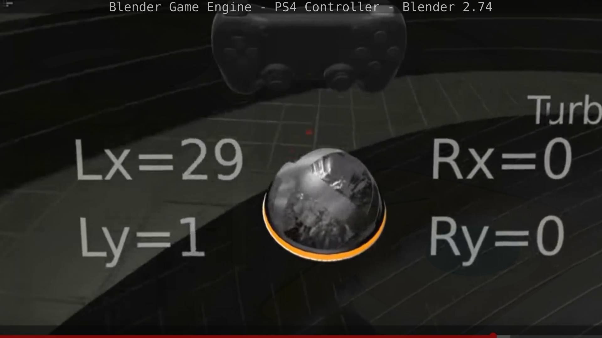 Blender Game Engine PS4 Controller Python Script Free low-poly 3D model_126