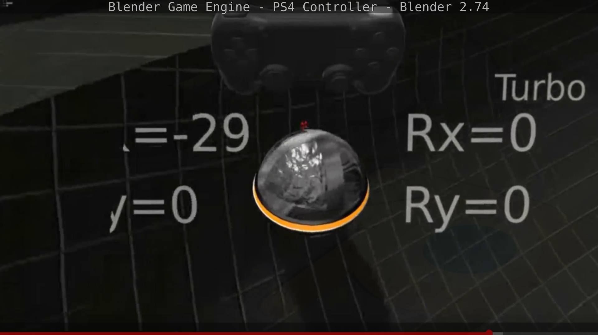 Blender Game Engine PS4 Controller Python Script Free low-poly 3D model_124