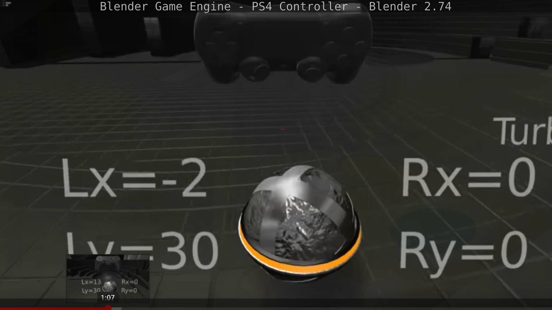 Blender Game Engine PS4 Controller Python Script Free low-poly 3D model_54