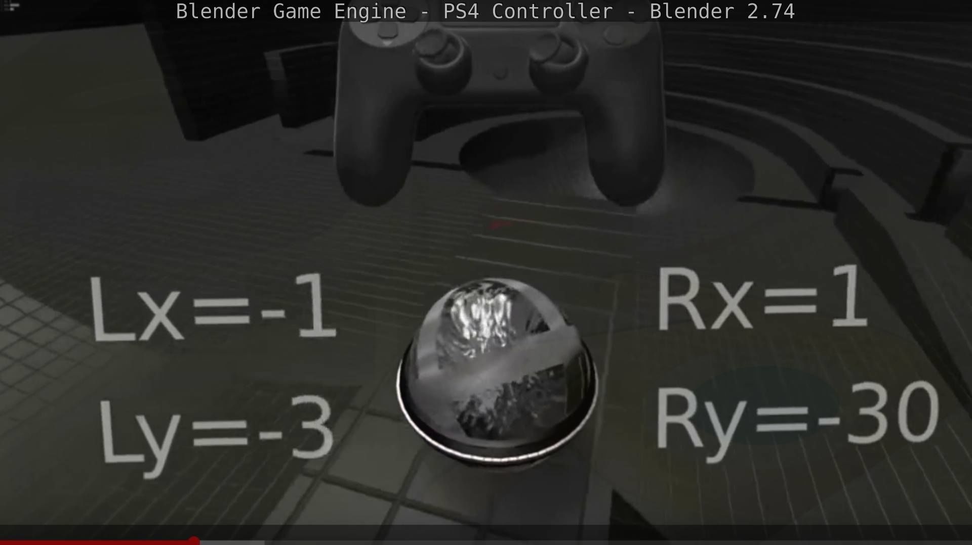 Blender Game Engine PS4 Controller Python Script Free low-poly 3D model_70