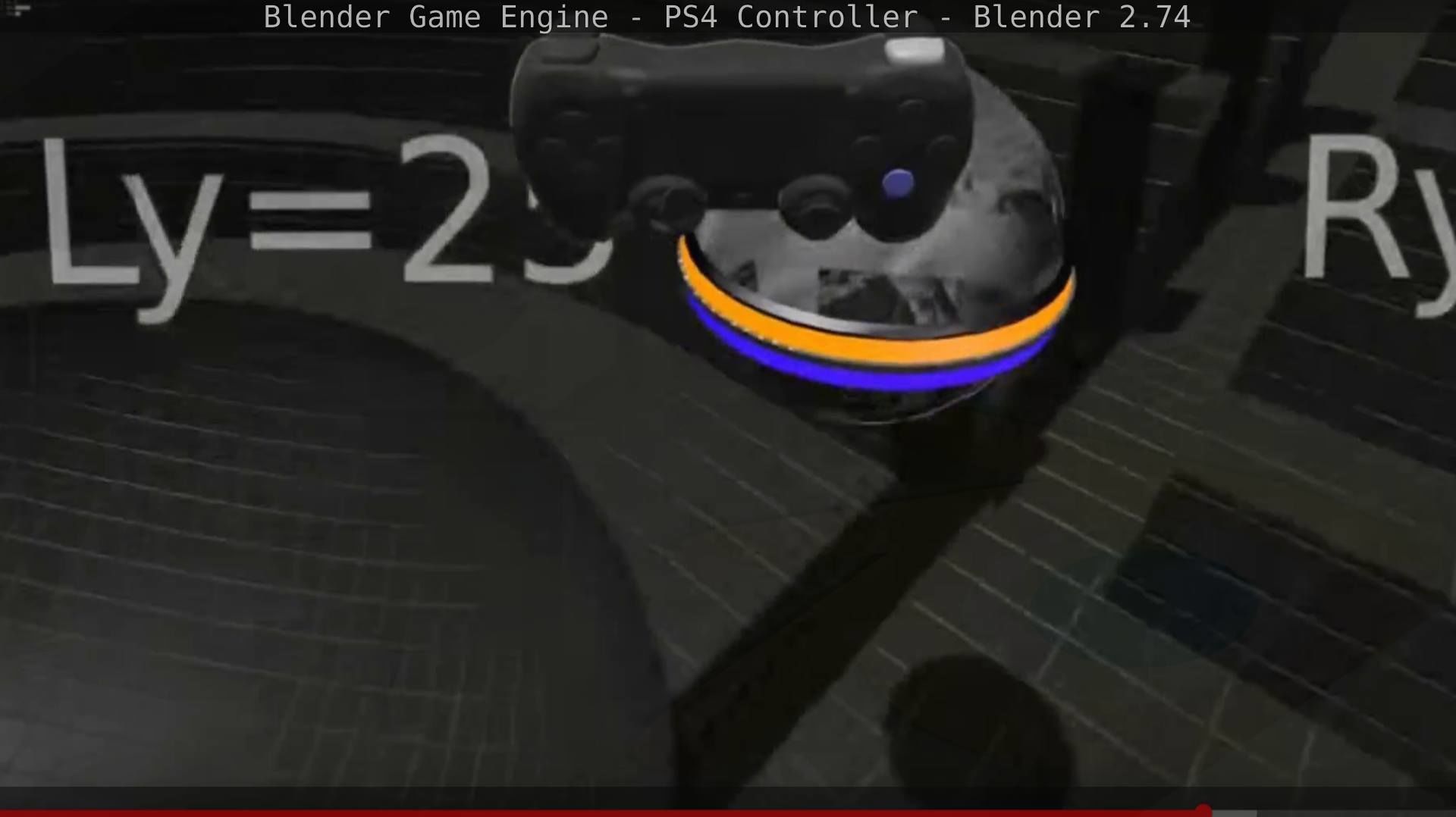 Blender Game Engine PS4 Controller Python Script Free low-poly 3D model_135