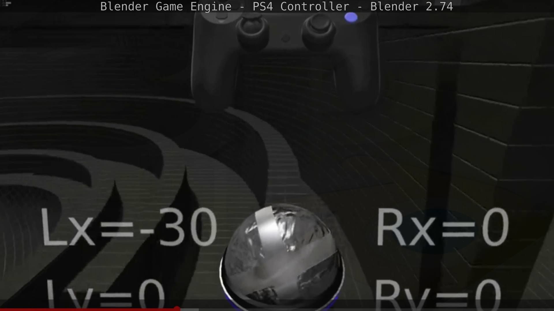 Blender Game Engine PS4 Controller Python Script Free low-poly 3D model_136