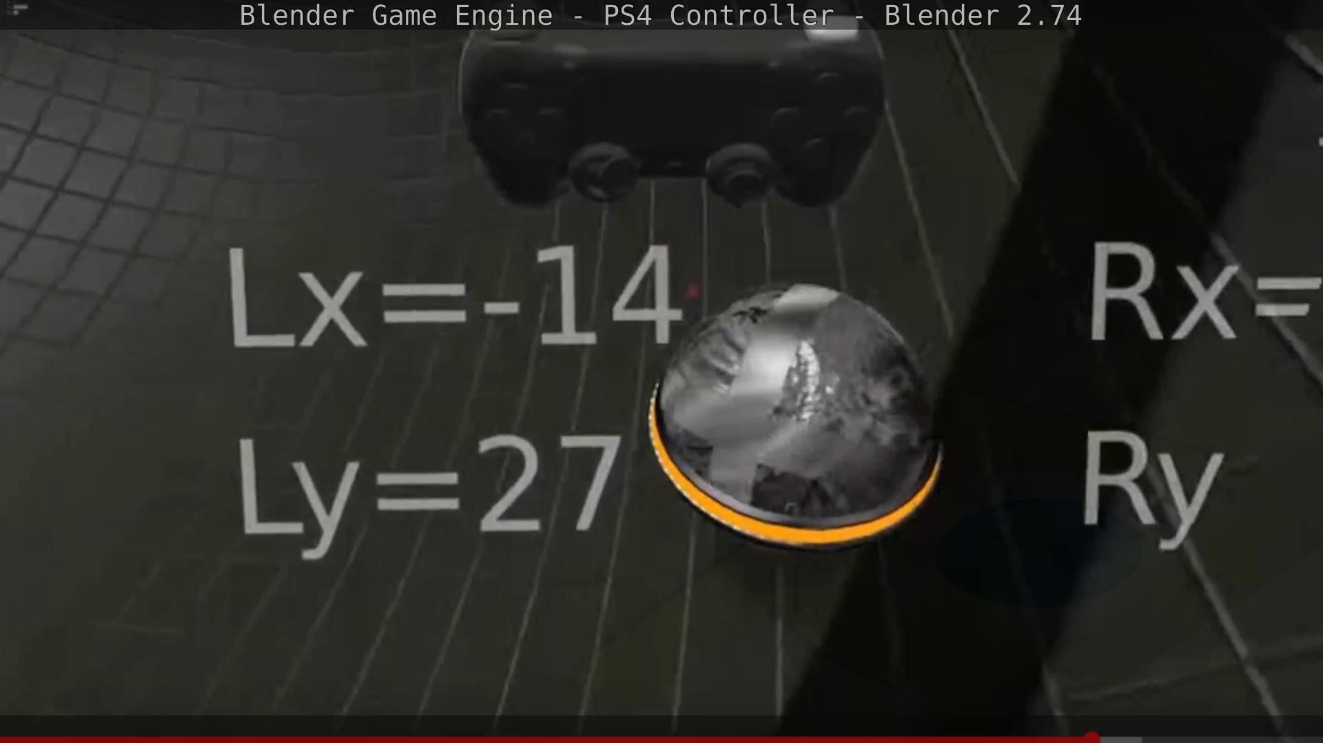 Blender Game Engine PS4 Controller Python Script Free low-poly 3D model_131