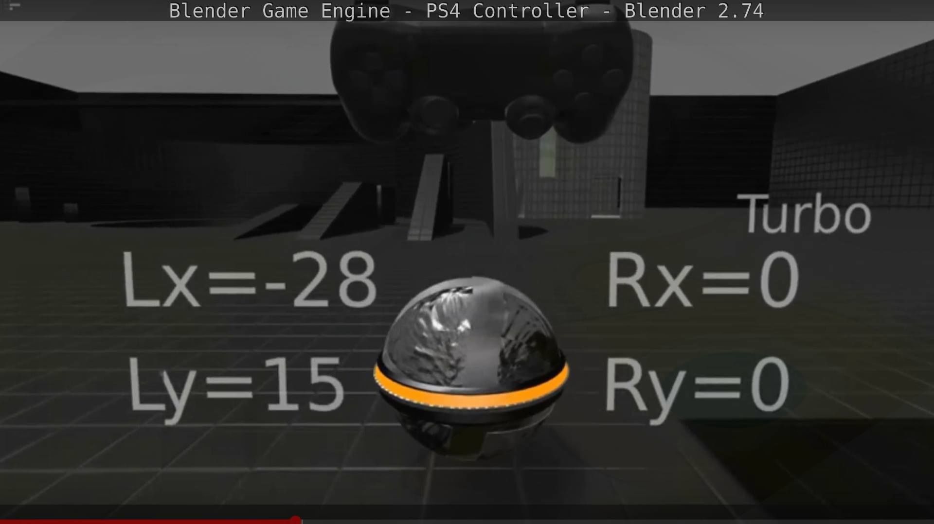 Blender Game Engine PS4 Controller Python Script Free low-poly 3D model_125