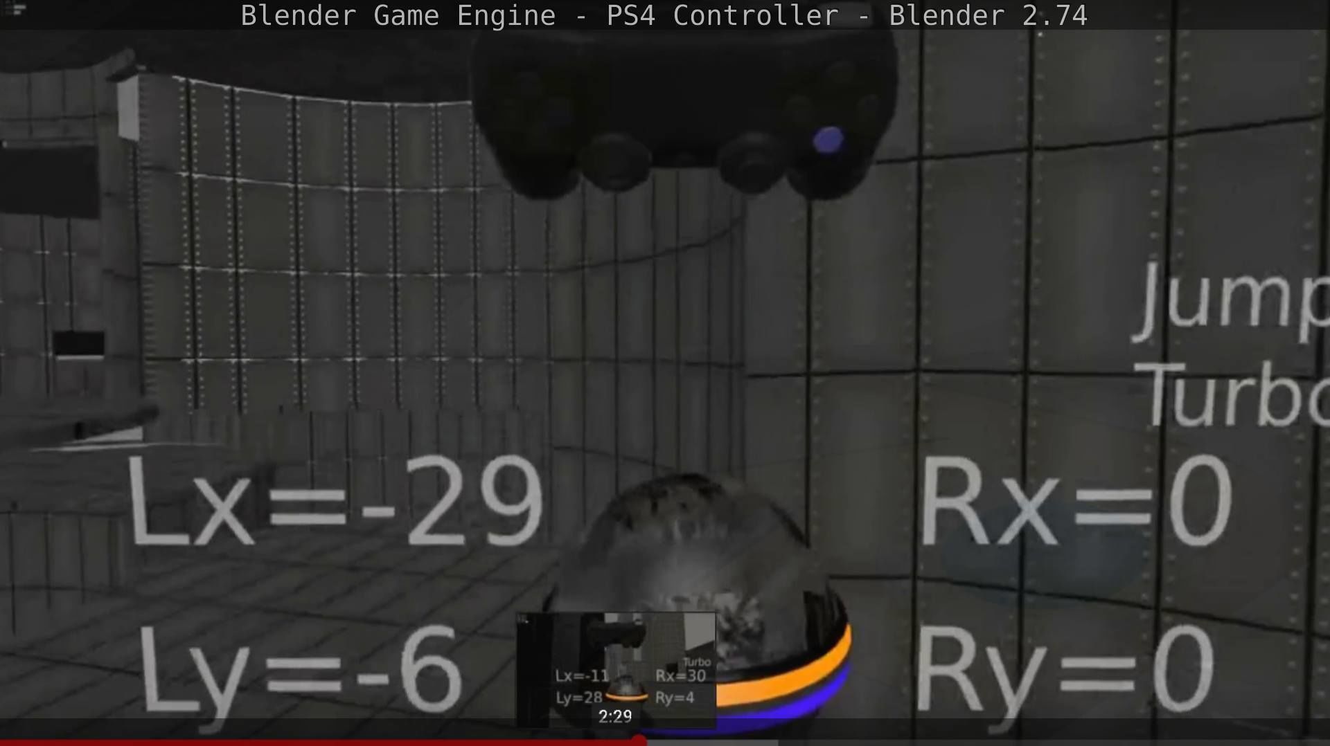 Blender Game Engine PS4 Controller Python Script Free low-poly 3D model_81
