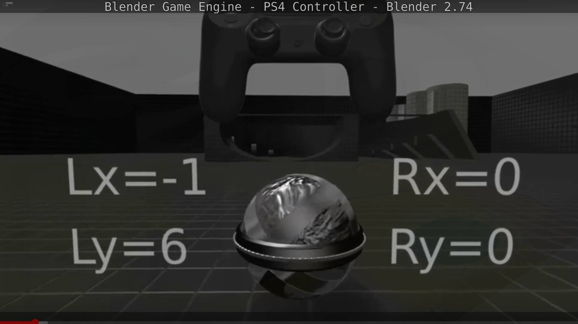 Blender Game Engine PS4 Controller Python Script Free low-poly 3D model_25