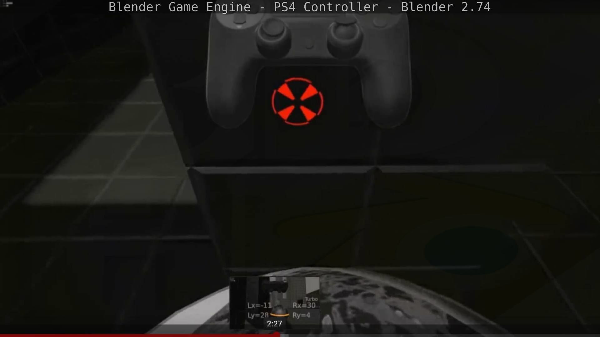 Blender Game Engine PS4 Controller Python Script Free low-poly 3D model_59