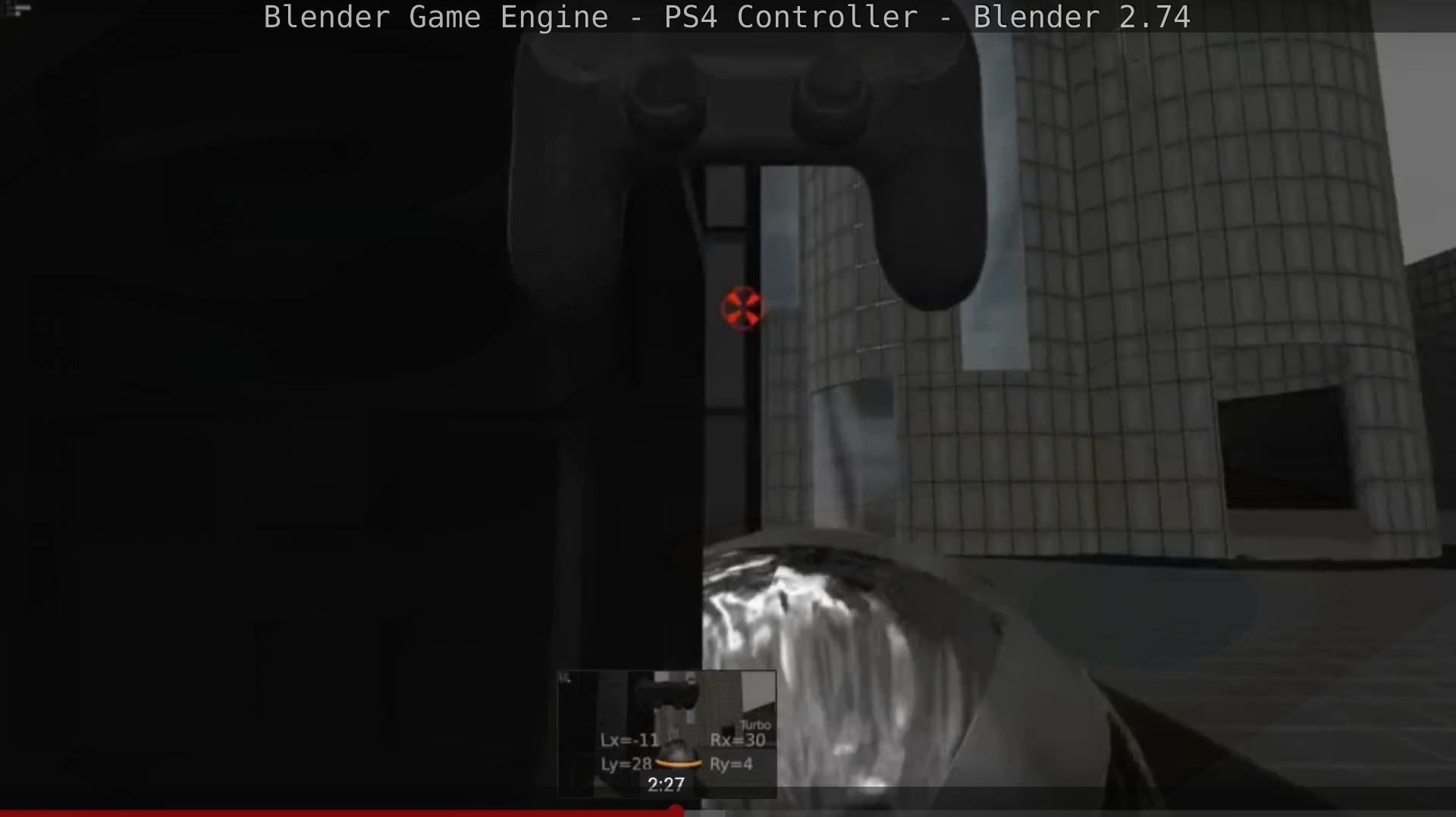 Blender Game Engine PS4 Controller Python Script Free low-poly 3D model_60