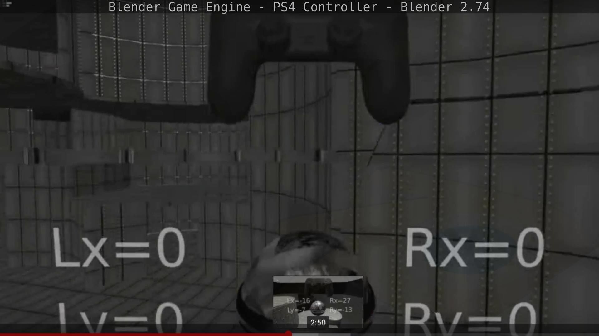 Blender Game Engine PS4 Controller Python Script Free low-poly 3D model_82