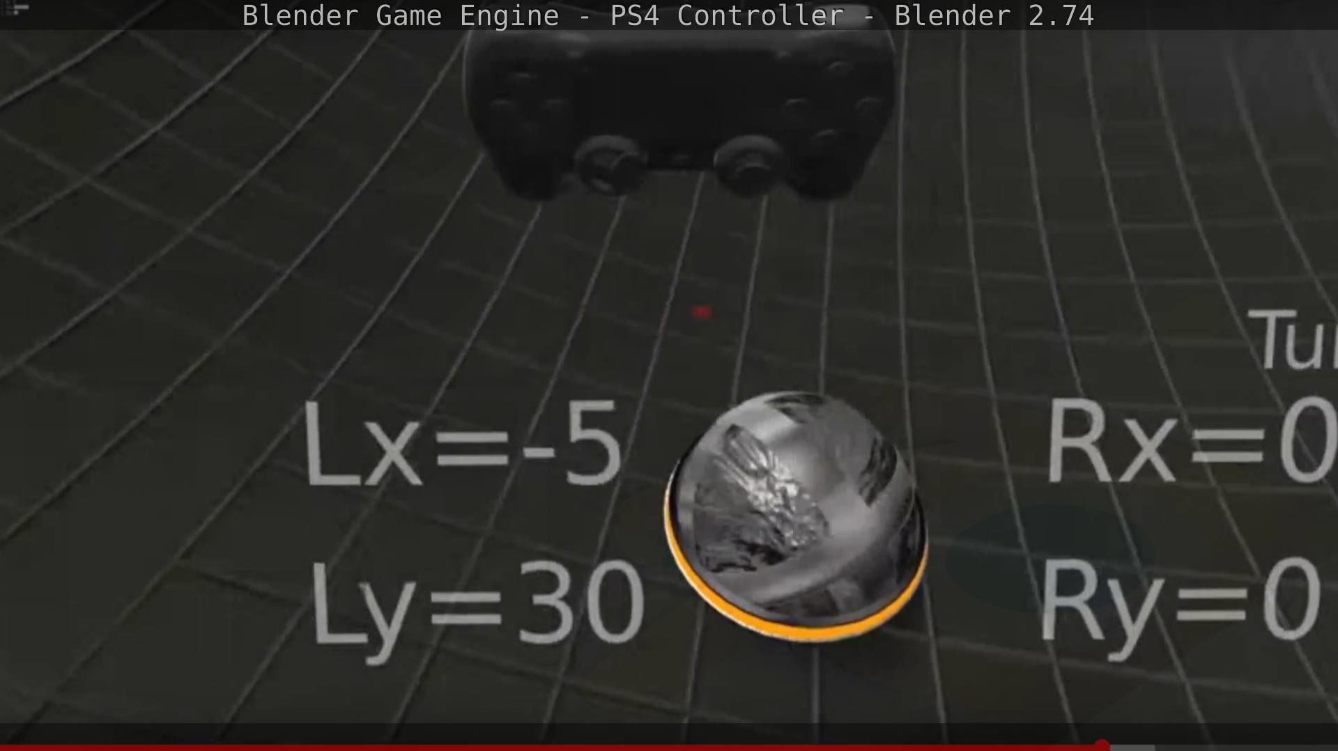 Blender Game Engine PS4 Controller Python Script Free low-poly 3D model_133