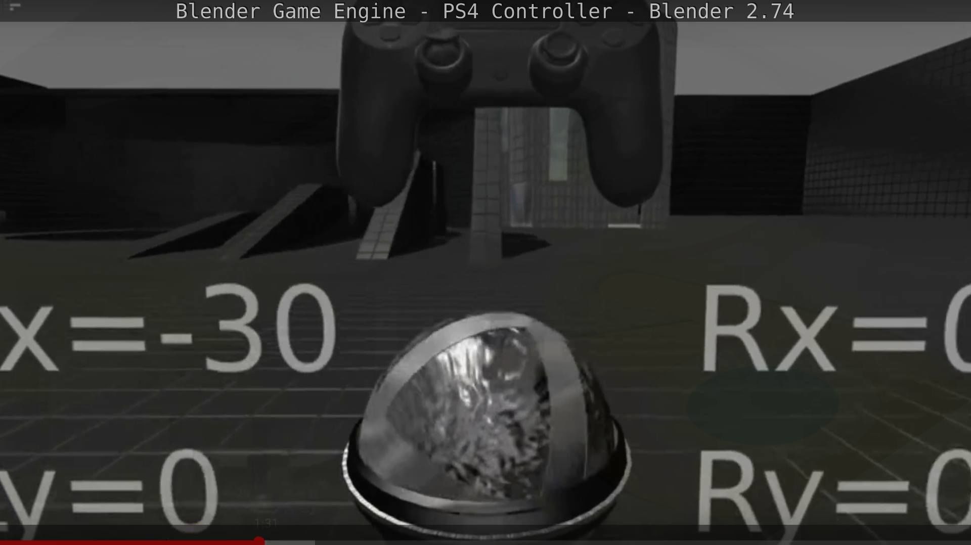 Blender Game Engine PS4 Controller Python Script Free low-poly 3D model_111