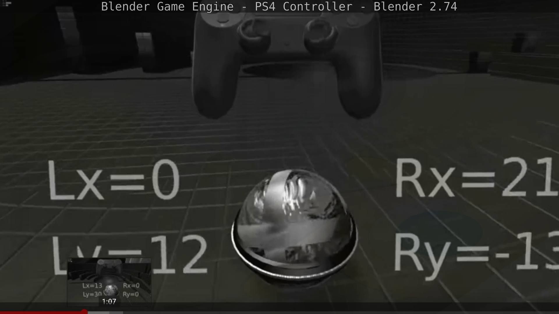 Blender Game Engine PS4 Controller Python Script Free low-poly 3D model_52