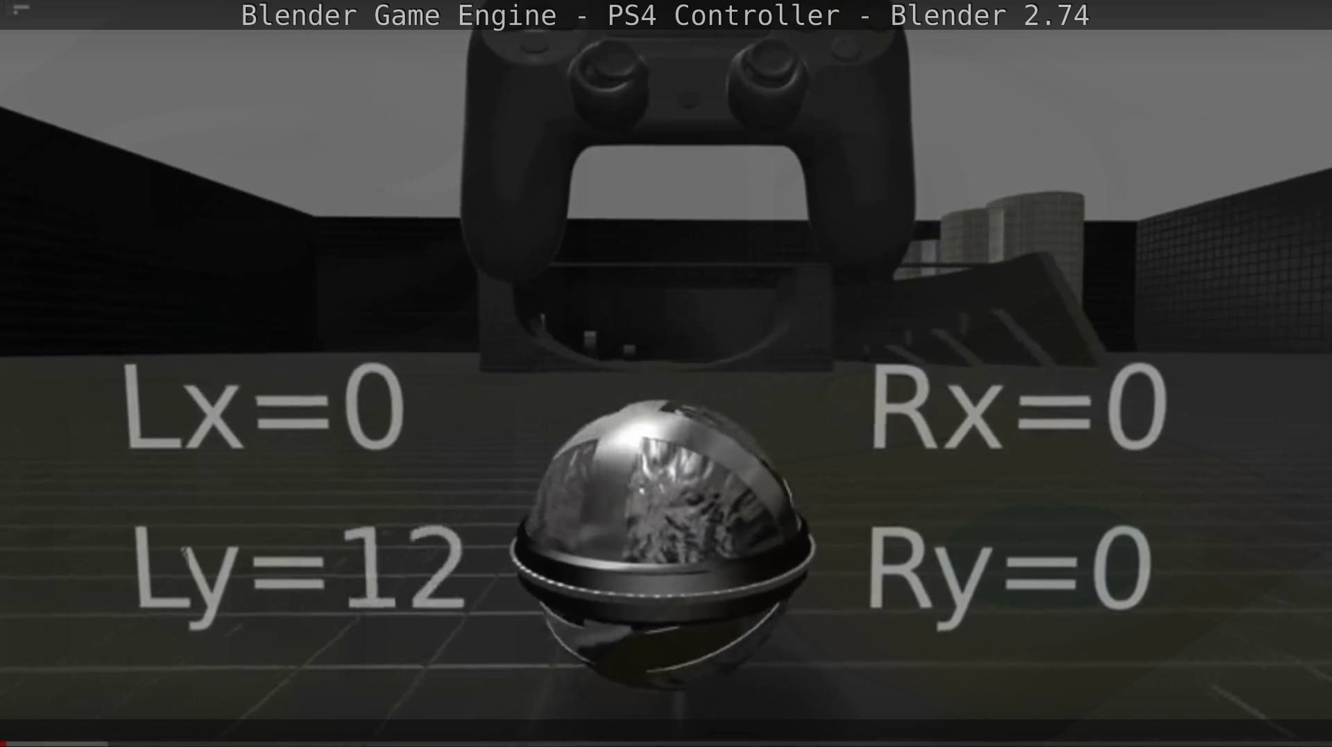 Blender Game Engine PS4 Controller Python Script Free low-poly 3D model_17