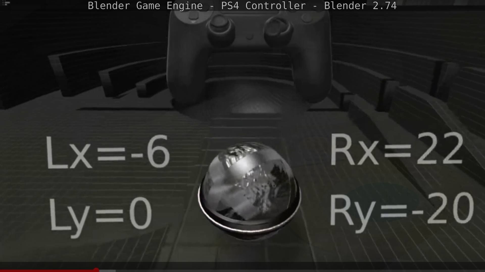 Blender Game Engine PS4 Controller Python Script Free low-poly 3D model_67