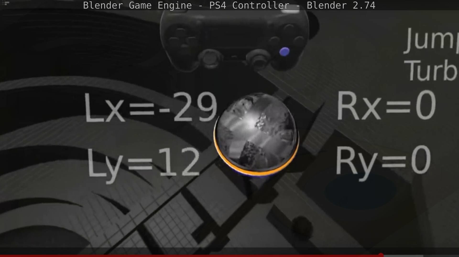 Blender Game Engine PS4 Controller Python Script Free low-poly 3D model_138