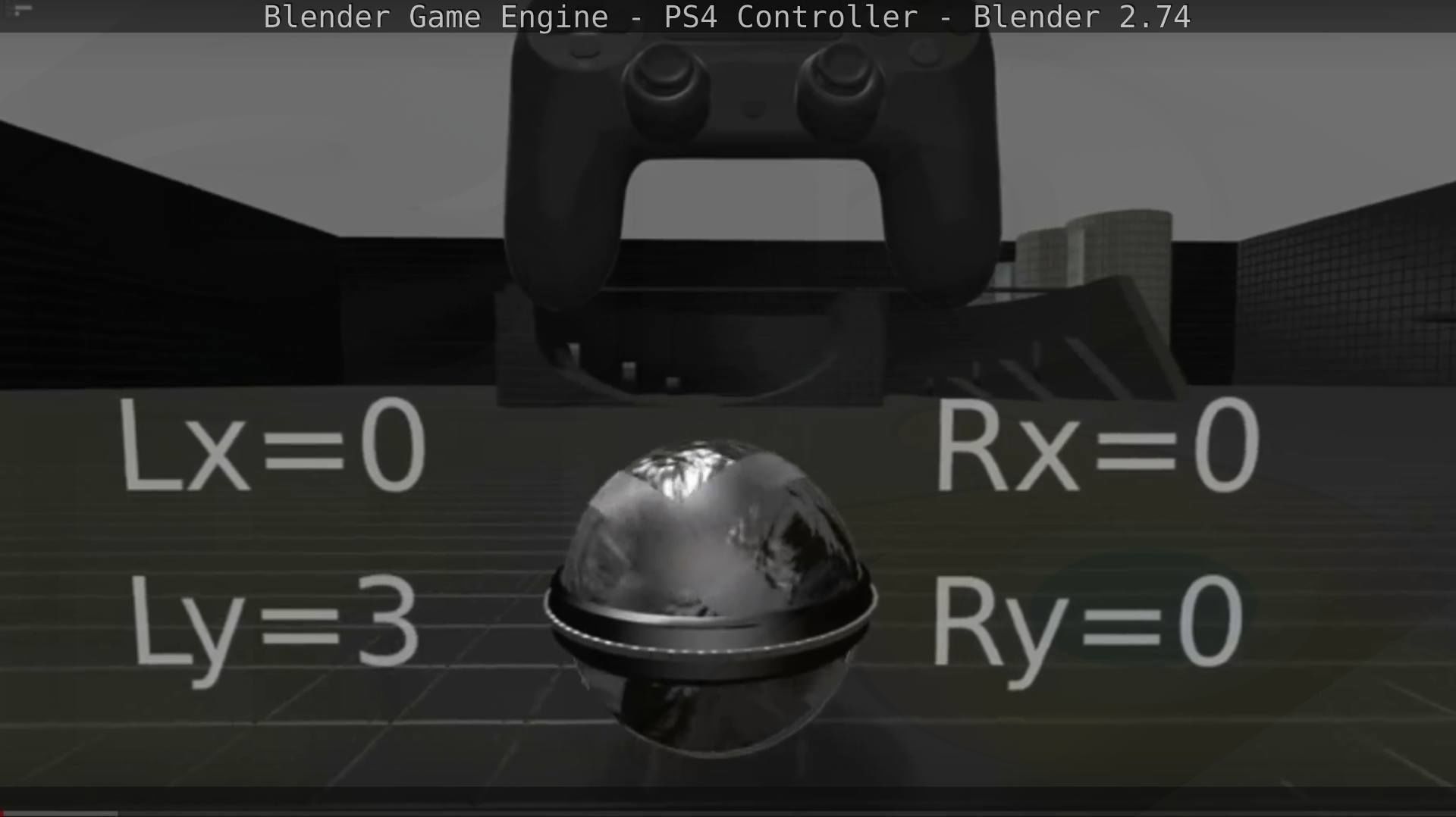 Blender Game Engine PS4 Controller Python Script Free low-poly 3D model_16