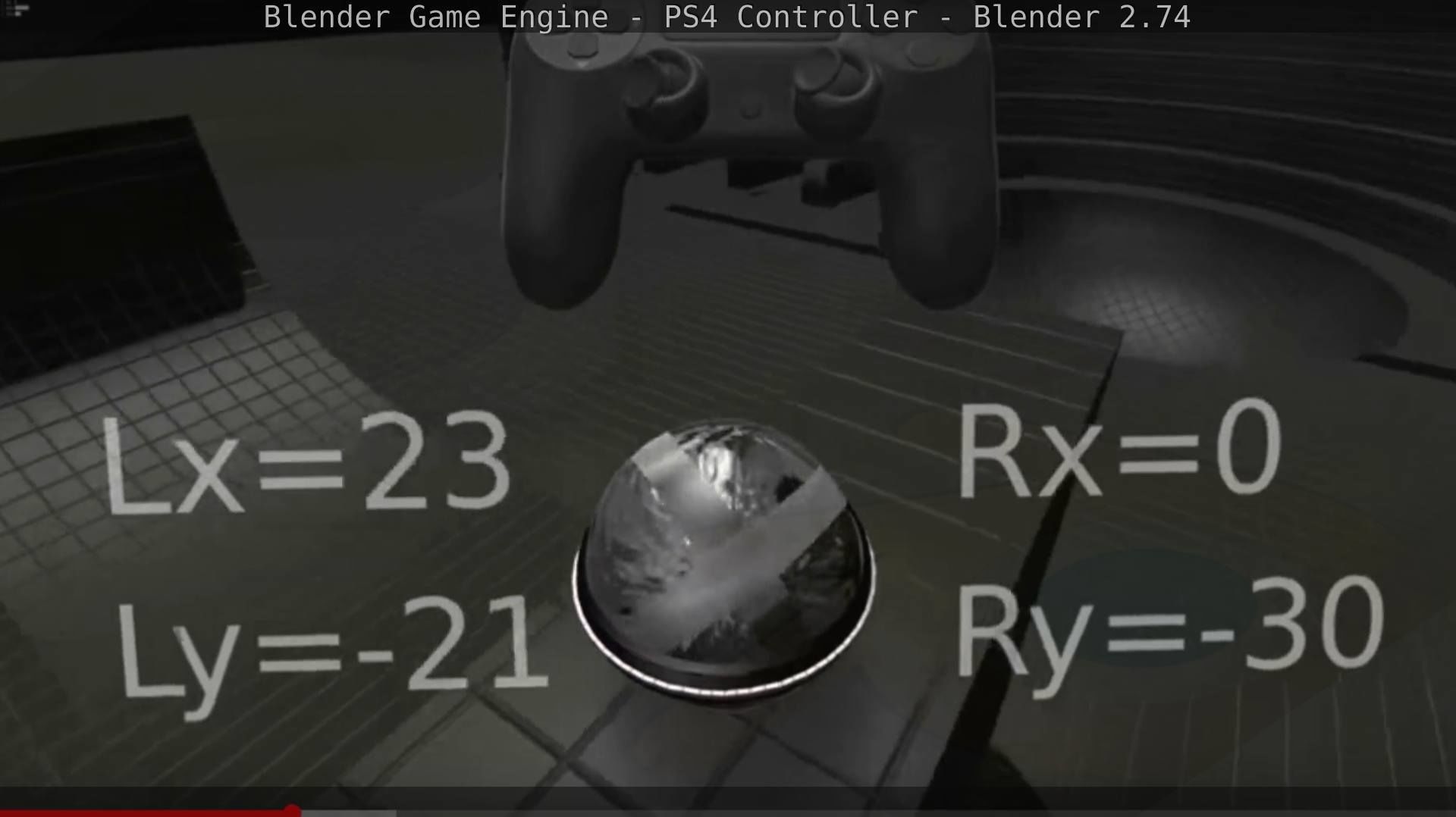 Blender Game Engine PS4 Controller Python Script Free low-poly 3D model_73