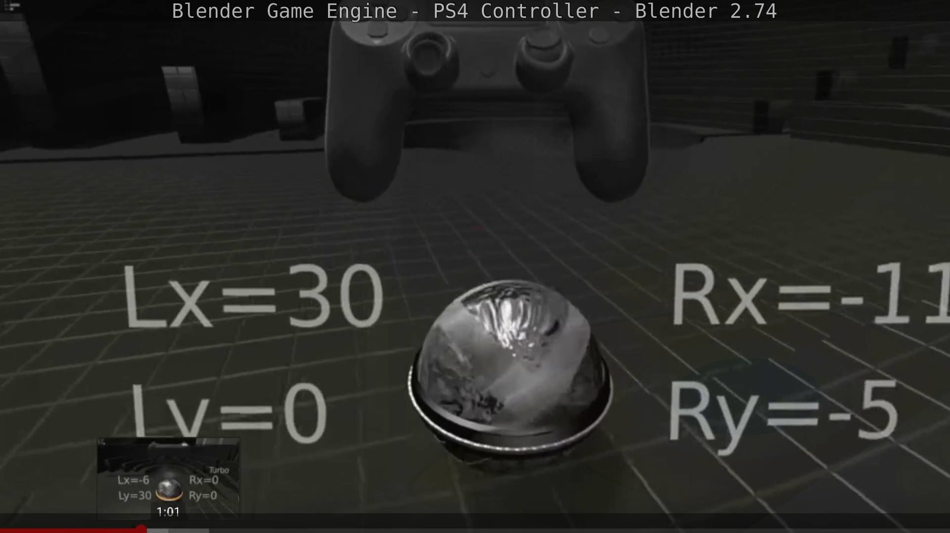 Blender Game Engine PS4 Controller Python Script Free low-poly 3D model_50