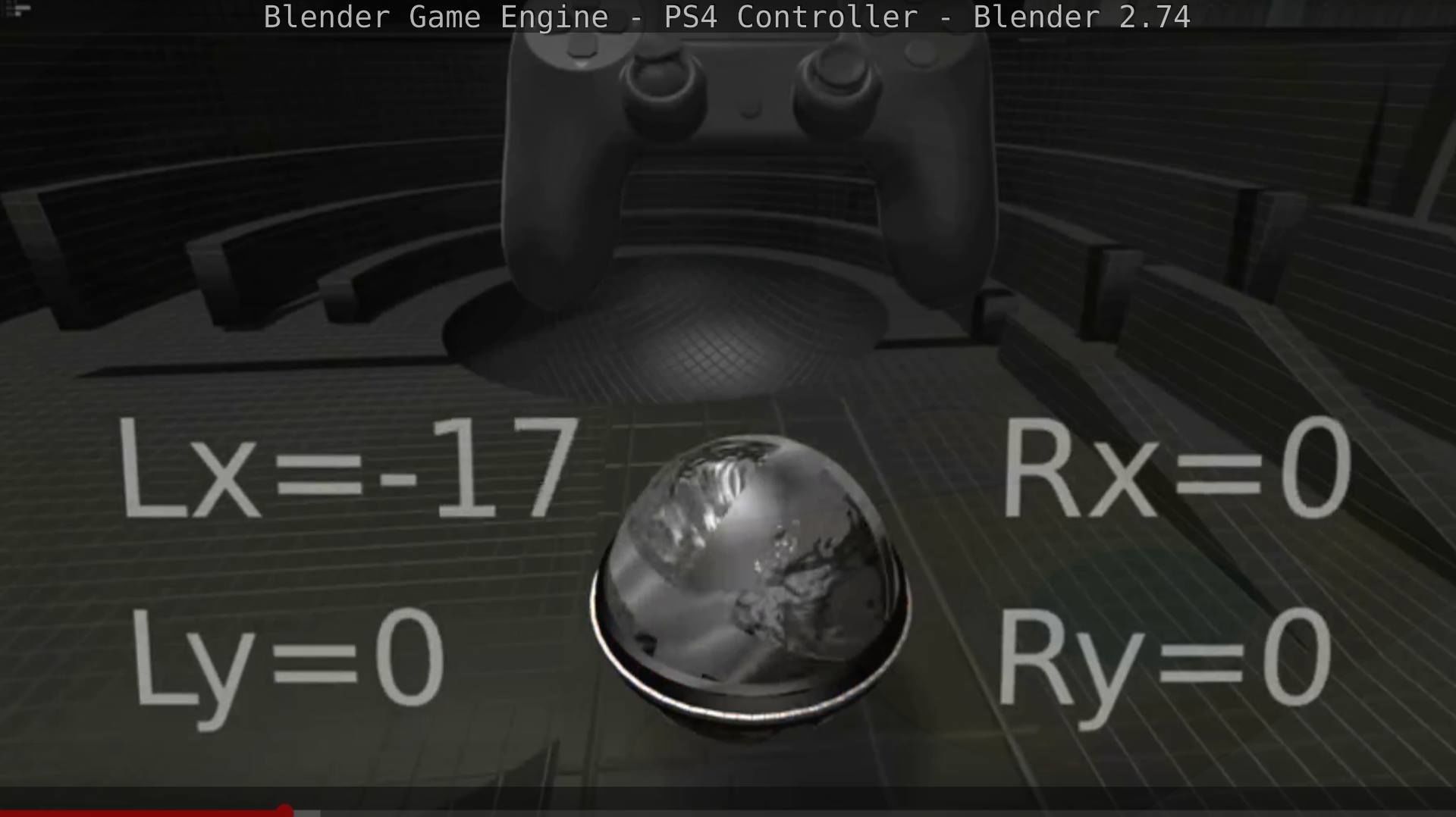 Blender Game Engine PS4 Controller Python Script Free low-poly 3D model_57