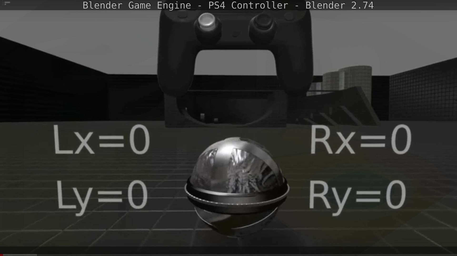Blender Game Engine PS4 Controller Python Script Free low-poly 3D model_19