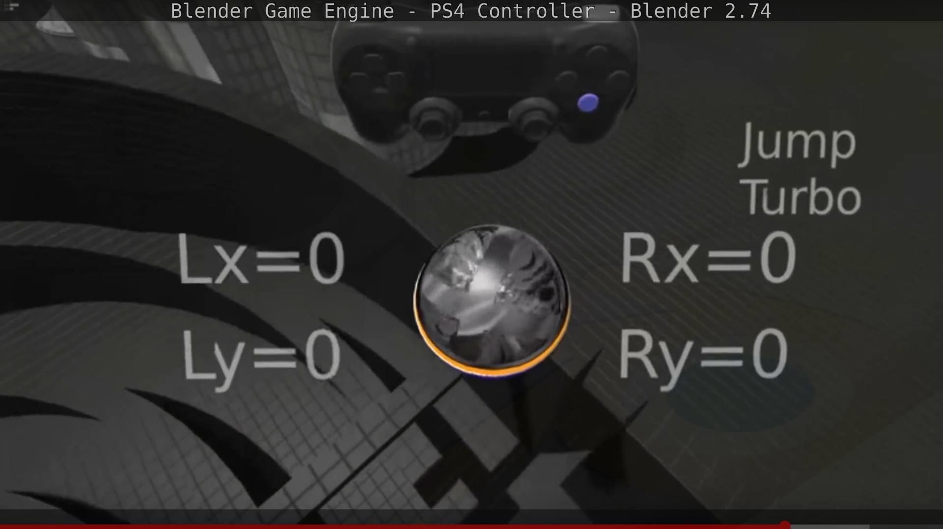 Blender Game Engine PS4 Controller Python Script Free low-poly 3D model_147