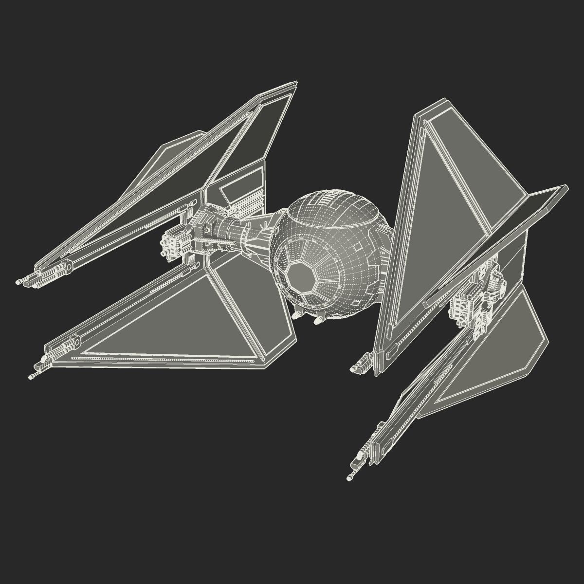 Royal Guard TIE Interceptor 3D model_9