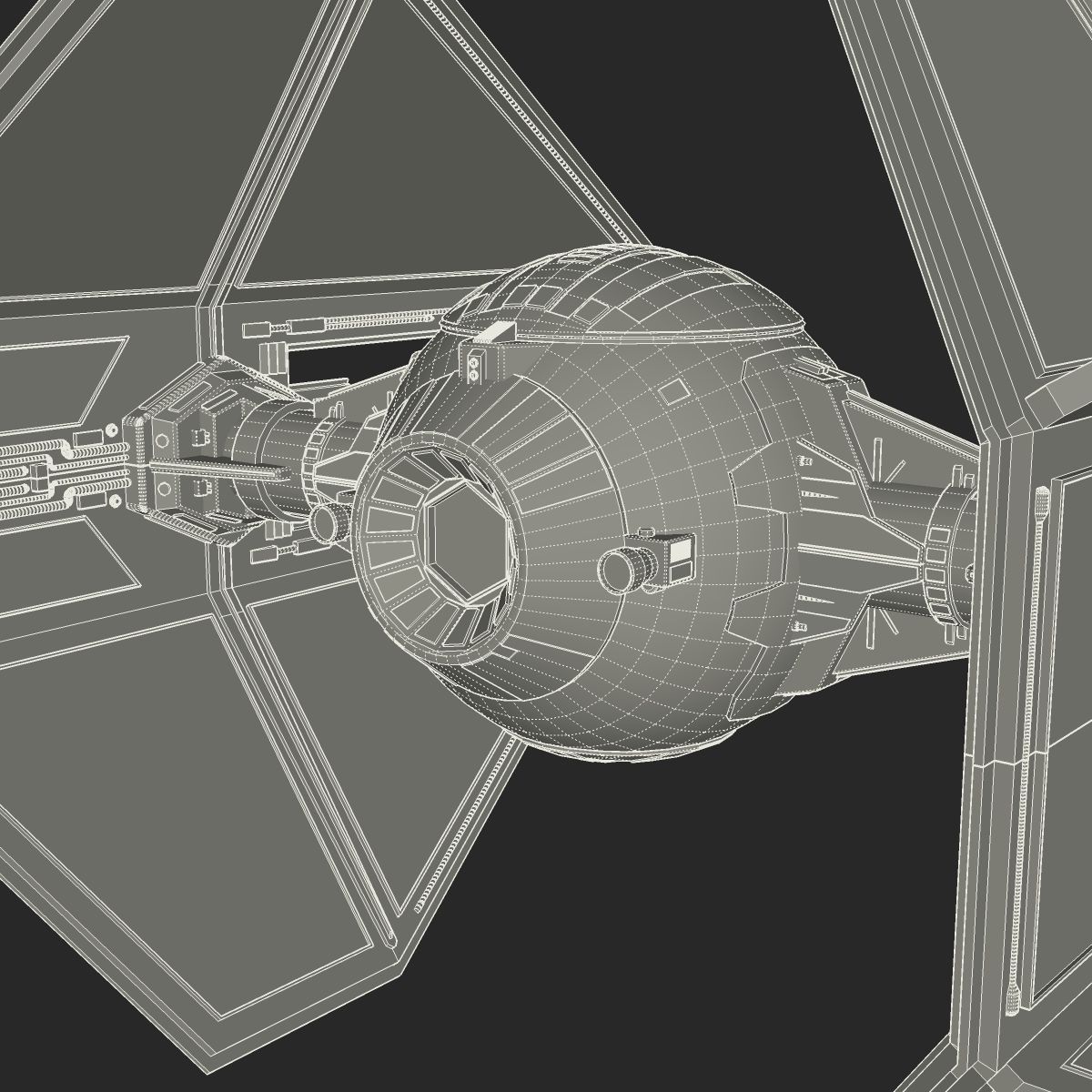 Royal Guard TIE Interceptor 3D model_17