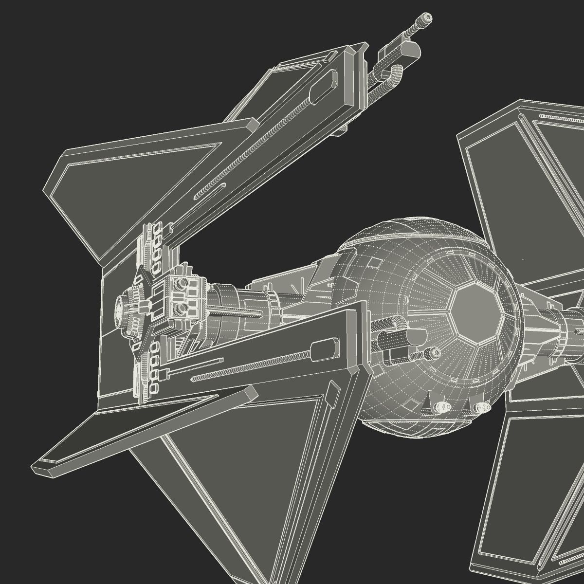 Royal Guard TIE Interceptor 3D model_16