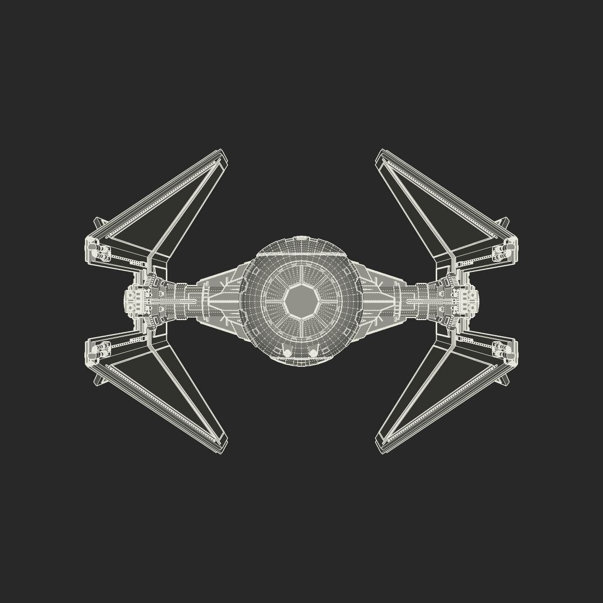 Royal Guard TIE Interceptor 3D model_15