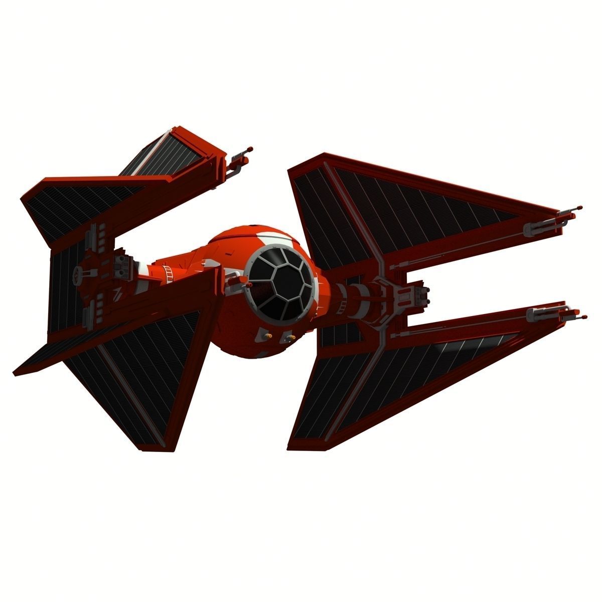 Royal Guard TIE Interceptor 3D model_1