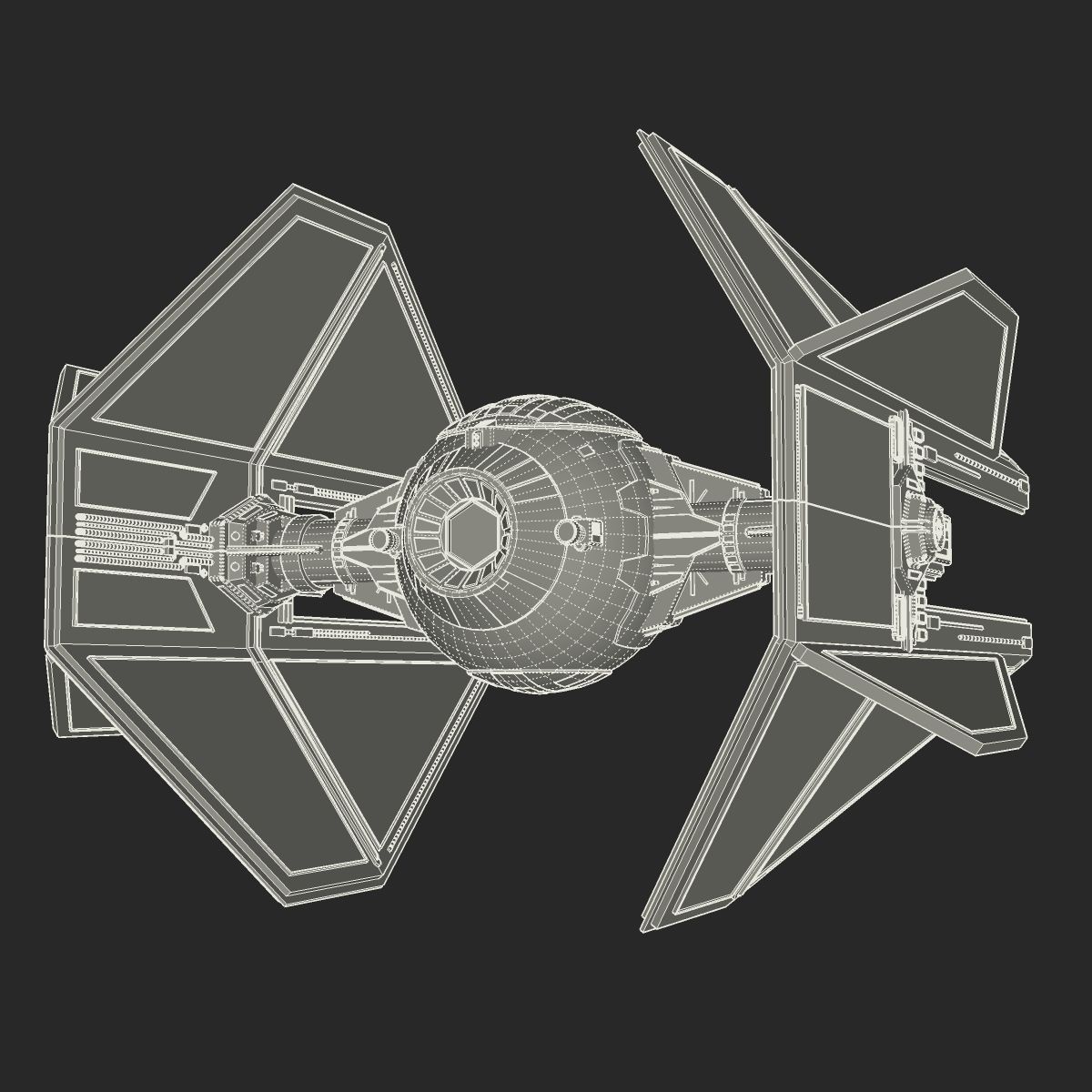 Royal Guard TIE Interceptor 3D model_12