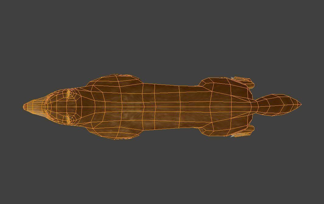 Wolf Rigged Low-poly and Game-Ready Low-poly 3D model_13