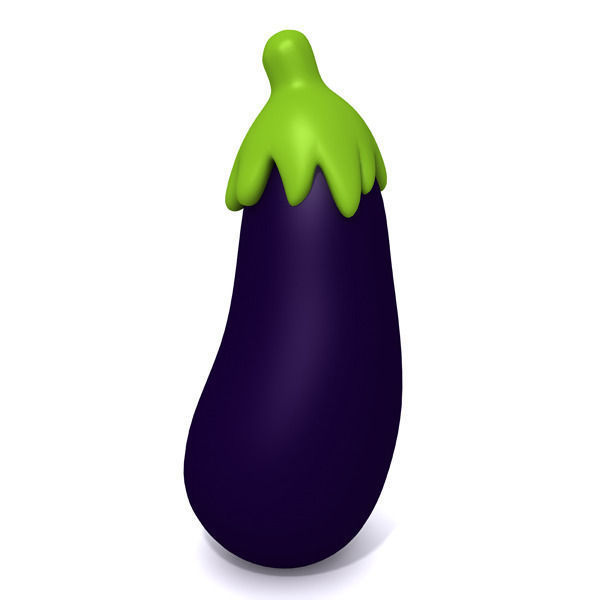 Eggplant 3D model_1