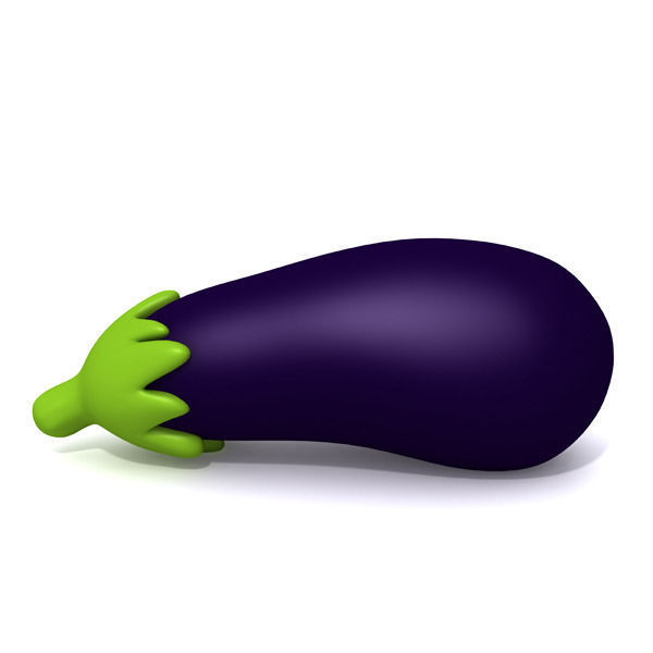 Eggplant 3D model_2