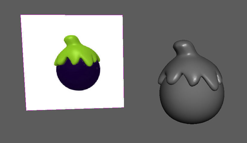 Eggplant 3D model_8