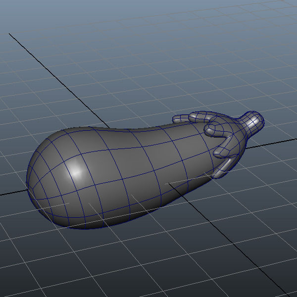 Eggplant 3D model_6
