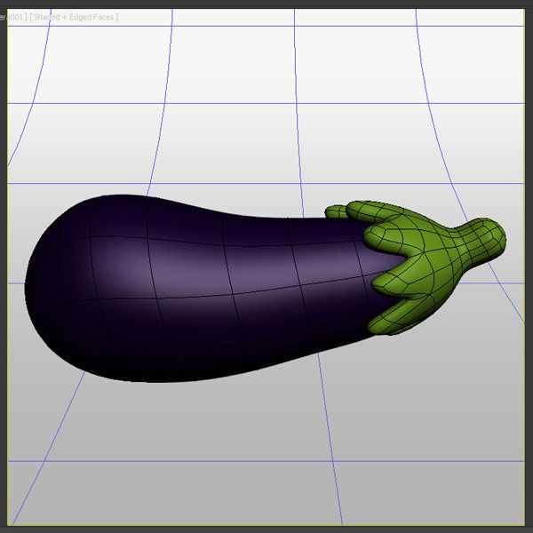 Eggplant 3D model_3