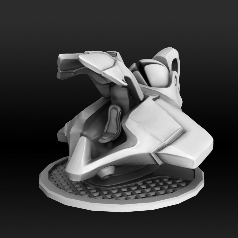 Spaceship 3D print model_3