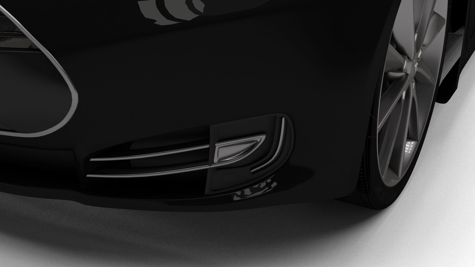 Tesla Model S with interior 3D model_23